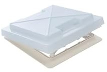 CR-MOESANCO® Claraboya MPK 28x28 para Caravana y Camper con Mosquitera – Ventana Techo 280x280 mm – Apertura 4 Lados – Ventilación Permanente – Sin Oscurecedor – Para Remolque Autocaravana