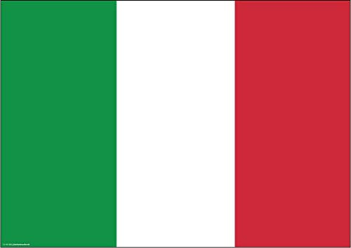 Tischsets | Platzsets aus Premium Papier - Italien Flagge - 10 Stück - hochwertige Tischdekoration 44 x 32 cm ideale Dekoration für italienische Partys oder Mottoabende