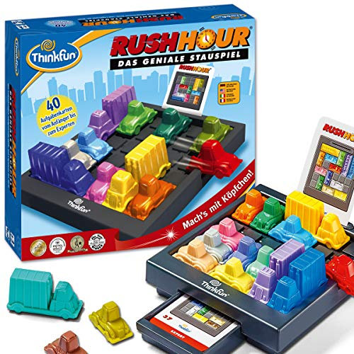 ThinkFun - 76301 - Rush Hour das bekannte Logikspiel von Thinkfun für Jungen und Mädchen ab 8 Jahren [Exklusiv bei Amazon]