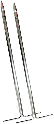 Pit Barrel Cooker Vertical Skewers | 2 Stainless Steel Vertical Skewers | Barrel Smoker Hanger Kabab for Meat and Veggies | 15 Reusable Grill Accessories | Set of 2