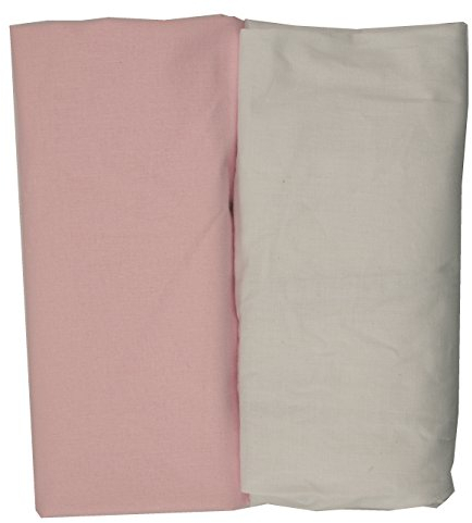 Ti Tin | 2er Packung Spannbetttücher für Kinderbett | 100% Baumwolle in Weiss | Verstellbar mit Gummizug | 50 x 80 cm