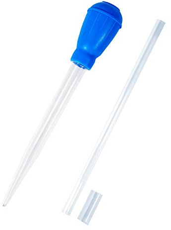 Mirrwin Cambiador de Agua de Pecera Pipeta de Medición Limpiador Grava de Pecera Pipeta con Gotero Pipeta Liquida con Pipeta de Goma Utilizado para Peces Marinos y Acuarios de Arrecifes de Coral