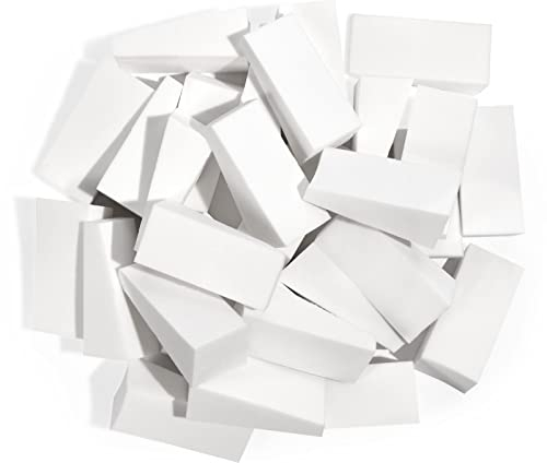 AUAUY 48 PCS Make up Schwamm Set, Latexfrei Kosmetik Schwämmchen, Klein Wiederverwendbarer Beauty Blender Makeup Schminkschwämmchen für Flüssigkeit Foundation Puder Sonnenschutz und Creme (Weiß)