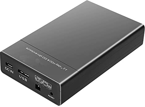 2 Bay K25682 RAID Case Esterno per Disco Rigido 2.5 pollici, USB 3.0 SATA SSD Enclosure Hard Disk Caso, Tool Free ,Supporto UASP .