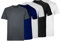 FATASH Men’s Size - XL Pack of 5 Pcs T-Shirt Plain Crew Neck Style Running Sports Gym Comfortable Casual Active Wear Organic Soft Cotton Regular Slim Fit Half Sleeve Multipack Colors