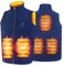 TOUVE Heated Vest, Polar Fleece Heated Jacket for Men/Women, Unisex Heated Gilet with 3 Adjustable Temperature with USB Winter Thermal Vest, Heating Jacket Gilet for Outdoor Activities(NO Power Bank)