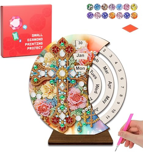 CharySim Calendario de Adviento para adultos, mandala, manualidades, niños, con accesorios de pintura de diamantes, juego de manualidades para niñas 7, 8, 9, 10, 11, 12 años