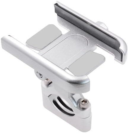 Amosfun Support De Téléphone Portable pour Support De Navigation Équipement De Conduite Argent Type Guidon