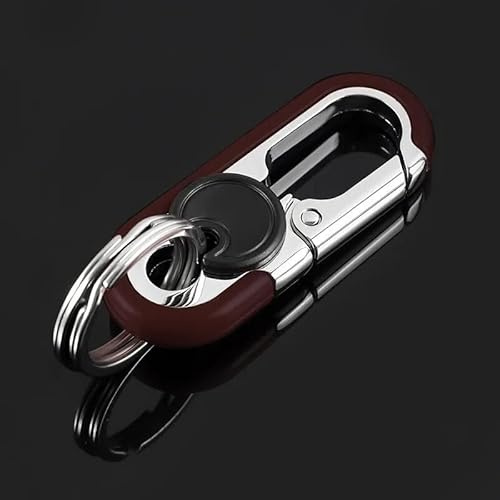 SRTMIRJJ Mosqueton Llavero Coche para VW Golf/Polo 5 6 7 8 GTE GTI GTD Clubspor, Llavero Zinc, Mini Herramientas al Aire Libre, con 2 Llaveros, para Hombres y Mujeres,Crimson