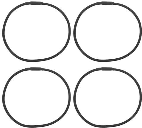 YARNOW Fasce Elastiche Antiurto per Microfono 4 Pezzi, Anelli in Gomma Resistenti per Supporto Microfono da Studio, Accessori Sostitutivi per Registrazione e Formazione Musicale