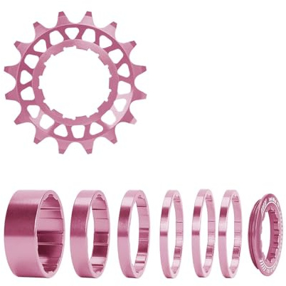 Set di conversione per biciclette a velocità singola, 16T, 18T, in lega di alluminio, cassette a velocità singola, ruota libera per biciclette
