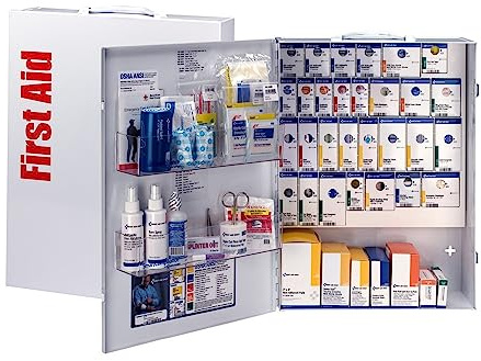 First Aid Only 226-U/FAO 50-Person Emergency First Aid Kit For Home Renovation, Job Sites, and Construction Vehicles, 191 Pieces