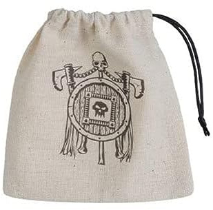 Q-Workshop ORC41 - Orc Beige & Black Basic Dice Bag