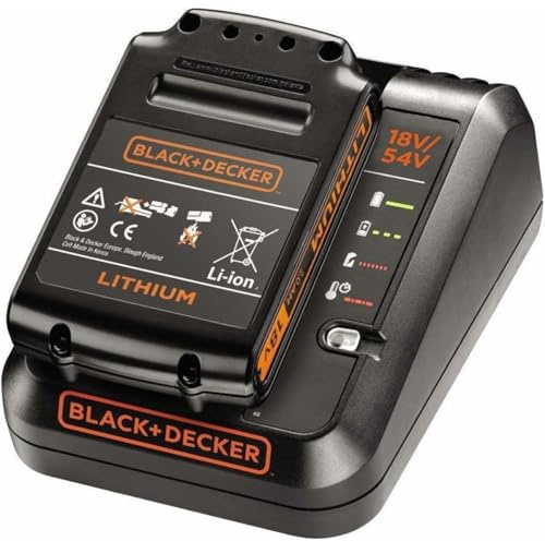 Black+Decker 18V Akku- und Ladegerät-Starter-Set, mit 2,0Ah Lithium-Ionen-Akku und 2A Schnellladegerät, kompatibel mit POWERCONNECT 18V Akku-Werkzeugen, BDC2A20-QW