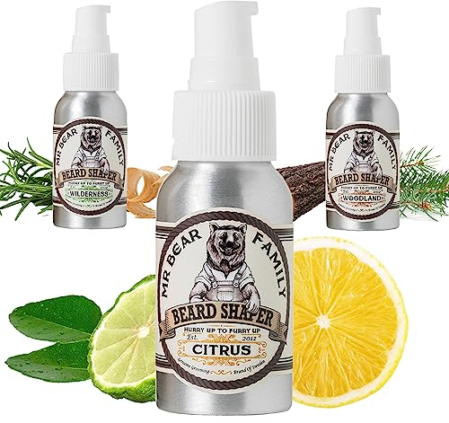 Mr Bear Family Bartcreme Männer - Citrus - feuchtigkeitsspendendes Bart Creme für einen vollen gesunden Bart - veganer Bartbalsam Männer - Styling Beard Balm - 50ml