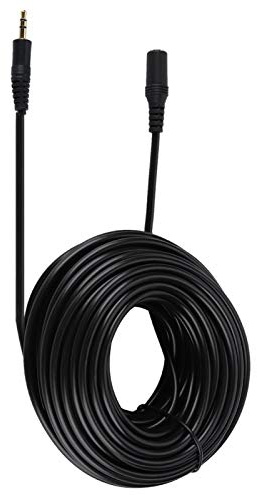 Audio Stereo HiFi-kabel 3,5 mm Jack Aux-kabel Man till kvinna Audio-förlängningskabel med stereohifi-ljud för Smartphone-hörlurar Svart(15M)