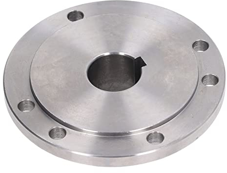 Drehmaschinenflansch, 6 Befestigungslöcher 125 Mm Futteranschlussflansch, Hochmanganstahl Futterflansch für K11-125 K12-125 K72-125 Rückplatte für Selbstzentrierende Futter Drehmas (25mm)