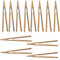 NIYATA 12 Pinces Grille Pain 17.8cm, Pince en Bois pour Grille Pain,Pince en bois de Cuisson,Pinces en Bambou,Idéale pour Grille Pain,Pain,Fruits,Cornichons