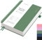 EMSHOI A4 Notizbuch, Collegeblock A4 Liniert, Notizblock 300 Seiten /150 Blatt Zum Schreiben, 100 GSM Papier, PVC Hardcover, für Arbeit Büro Schule 21.5 x 27.9 cm -Tintengrün