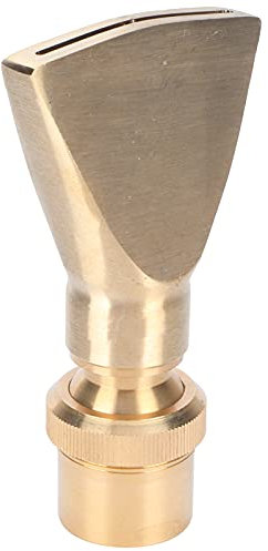ANKROYU Ugello per Fontana a Ventaglio, Ugello per Fontana a Getto d'Acqua in Ottone, Testa di Spruzzo a Ventaglio, Ugello per Fontana d'Acqua Regolabile per Laghetti da Giardino (1 Pollice)