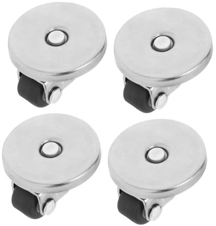 PartyKindom 4pcs Stick-on Caster Wheels For Furniture And Appliances Adhesive Swivel Wheels Adhesive Mini Caster Self