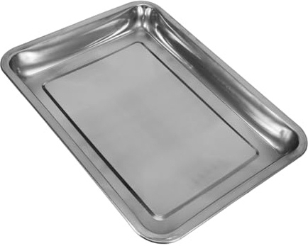 Toyvian Bañera De Acero Inoxidable para Palomas Lavabo De Ducha Metálico Accesorio De Bañera para Jaula De Pájaros para Limpieza Tiendas De Mascotas Hogar