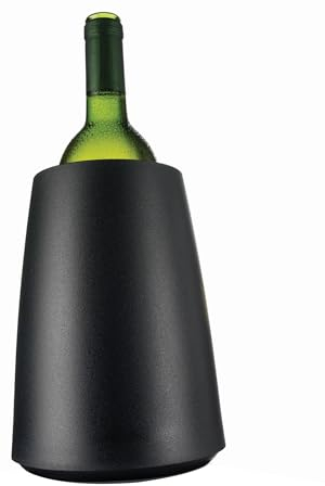 Vacu Vin Raffreddatore per vino con inserto di raffreddamento nero