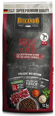 Belcando Adult GF Beef [12,5 kg] getreidefreies Hundefutter | Trockenfutter ohne Getreide mit Rind |