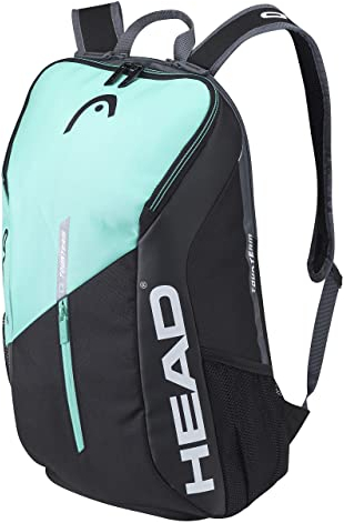 HEAD Tour Team Backpack Tennistasche, schwarz Mint, Einheitsgröße