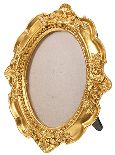 Zerodeko Bilderrahmen Im Europäischen Stil Ovale Bilderrahmen Schreibtisch Retro-bilderrahmen Schreibtischdekoration Mini- Für Kleiner Fotorahmen Altmodisch Harz Büro