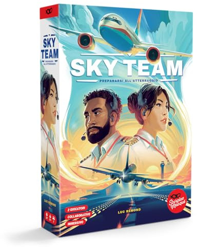 Asmodee, Sky Team, Gioco da Tavolo, 2 Giocatori, 12+ Anni, Edizione in Italiano