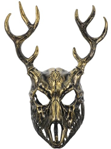 OFFSCH Masque De Bois De Cerf Réaliste Accessoire De Déguisement Pour Halloween