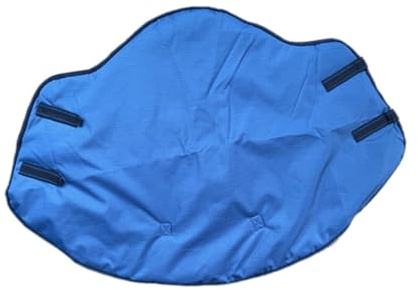 harayaa Copricollo per Cavallo, Accessorio Equestre Multiuso, Cappuccio Traspirante, Poliestere Spesso, Impermeabile, Blu Scuro