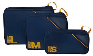 American Tourister packkub set 3 stycken – resväska arrangör för semester, bagagearrangör för resväskor, handbagage och ryggsäck