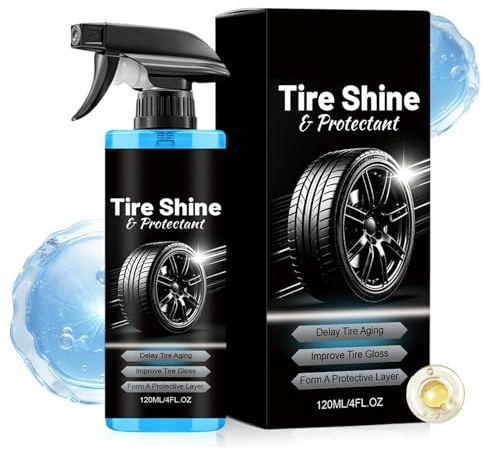 Lucidante Pneumatici Auto 120ml Spray Ripristinatore Lucentezza Cerchi