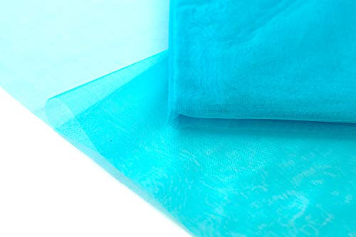 Creativery 10 Meter Organza Stoff 150cm Dekostoff Organzastoff Dekorieren Hochzeit Nähen dunkel türkis