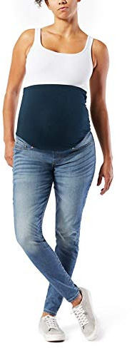 Levi Strauss Signature Gold Women's Maternity Skinny Jeans, Blue Ice, X-Small