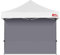MasterCanopy Seitenteil/Seitenwand ohne Fenster für 3 x 3 m Pop up Pavillon Faltpavillon Partyzelt Festzelt Canopy, Windfest Wasserdicht, Grau