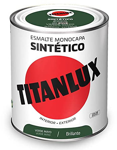 Titanlux Esmalte Sintético Brillante Verde Mayo 750 ml