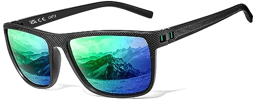 Perfectmiaoxuan Lunettes de soleil polarisées pour hommes et femmes; cadres vintage/classiques/élégants (【L2】 Verde)