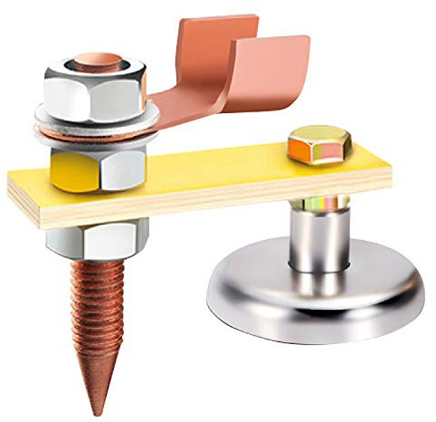 Sunydog Magnete per Saldatura Testa Spotter,Connettore Carrozzeria per Auto Spotter Strumenti Saldatrice Connettore di Terra Riparazione Ammaccature per Auto Pezzi di Ricambio Supporto per Saldatura
