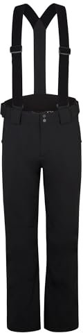 Ziener Herren TAGA Ski-Hose/Schnee-Hose | wasserdicht, warm, Träger, Black, 52