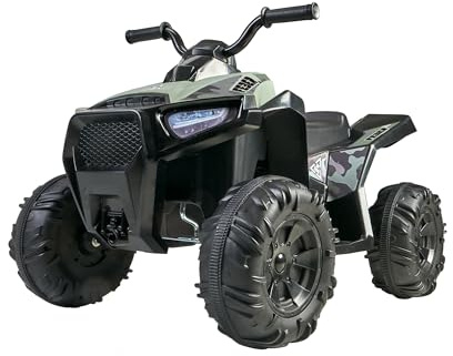 FEBER - Quad Boxer da 12 V, veicolo elettrico a batteria da 12 V, con marce avanti, posteriori e freni, fino a 5 km/h, caricatore incluso, 45 min di gioco, +3 a 5 anni, famoso (FEN45000)