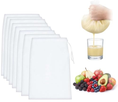 8 Piezas Tela Filtrante Reutilizable para Cocina, 20x30 cm