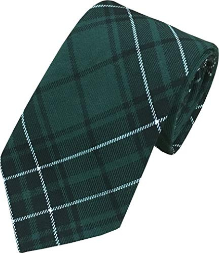 Men's Scottish Maclean Green Tartan Neck Tie
