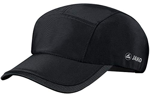 JAKO Unisex Functionele pet Funktionscap, Schwarz, Einheitsgröße EU