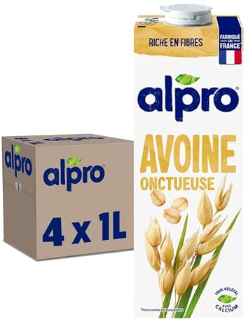 Alpro - Boisson Végétale - Avoine - 1L - Lot de 4x1L