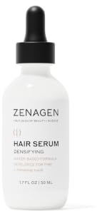 ZENAGEN Densifying Hair Serum for Fine + Thinning Hair | Boosts Hair Density, Strengthens & Nourishes Hair Follicles, Non-Greasy Water-Based Formula, Plant-Based, Vegan, All Hair Types, 1.7 oz