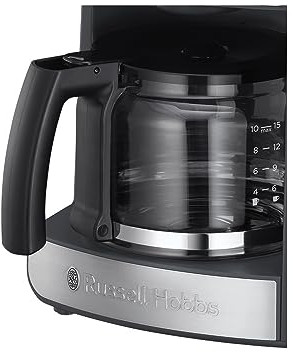 Russell Hobbs Verseuse en verre de rechange [pour machine à café Grind & Brew 25610-56] Verseuse en verre pour machine à café filtre 700372