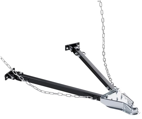 KUAFU Tow Bar W/Safety Chain Towing Capacity Compatible with Most Bumpers